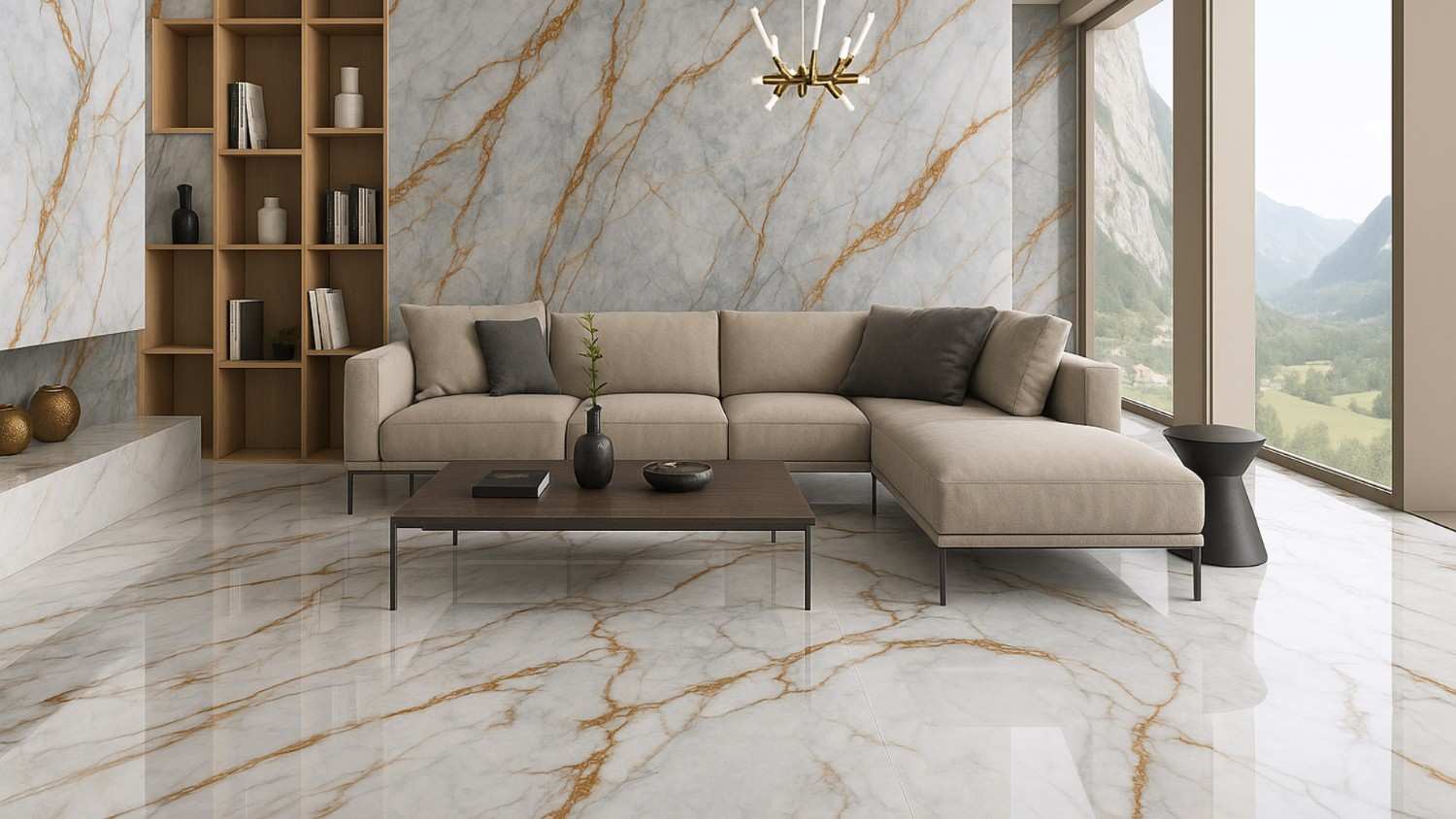 Marble tiles