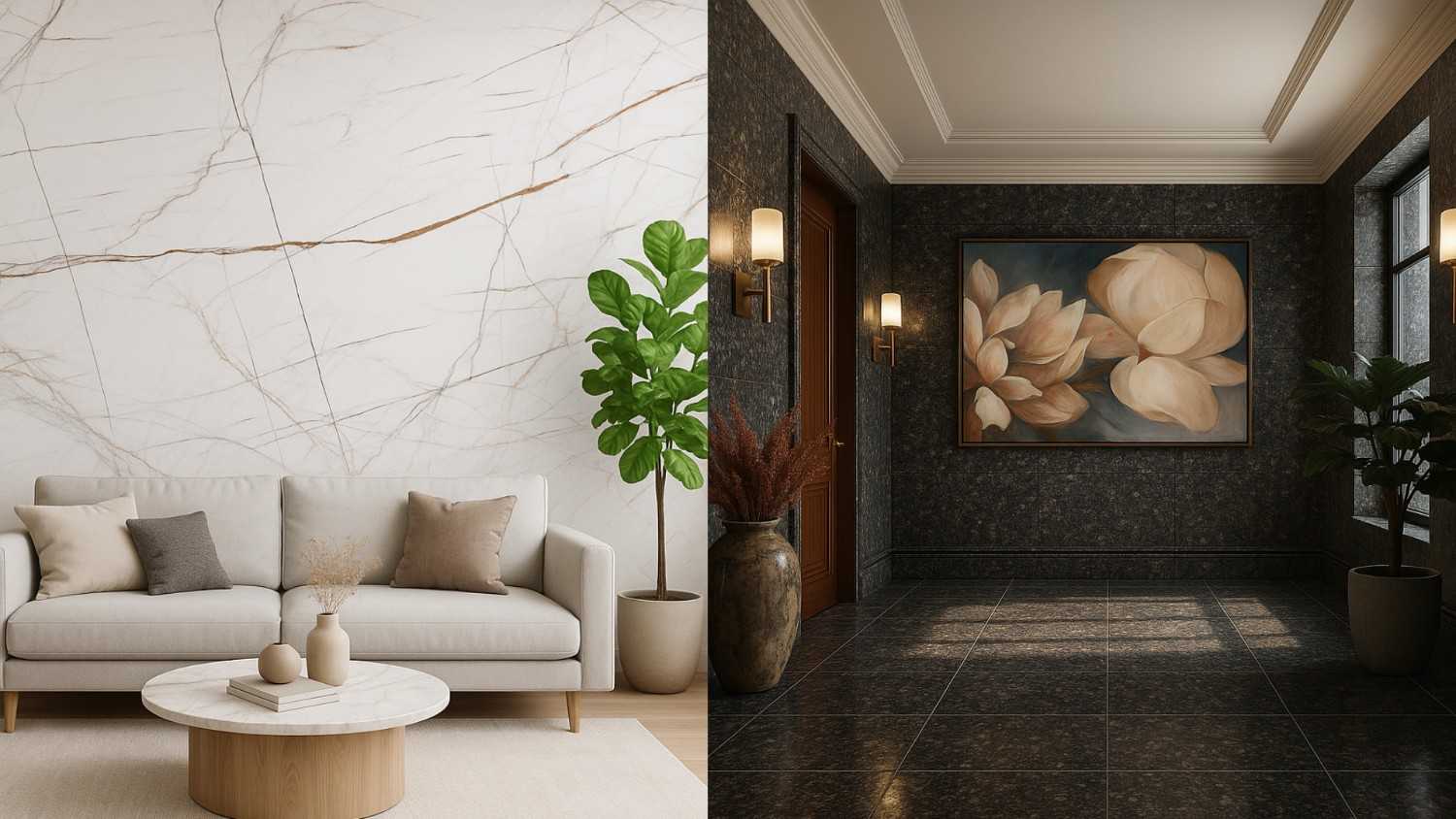 Granite and marble