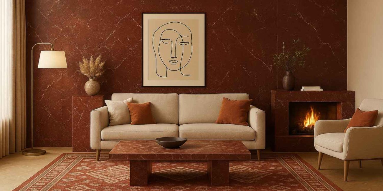 Red marble