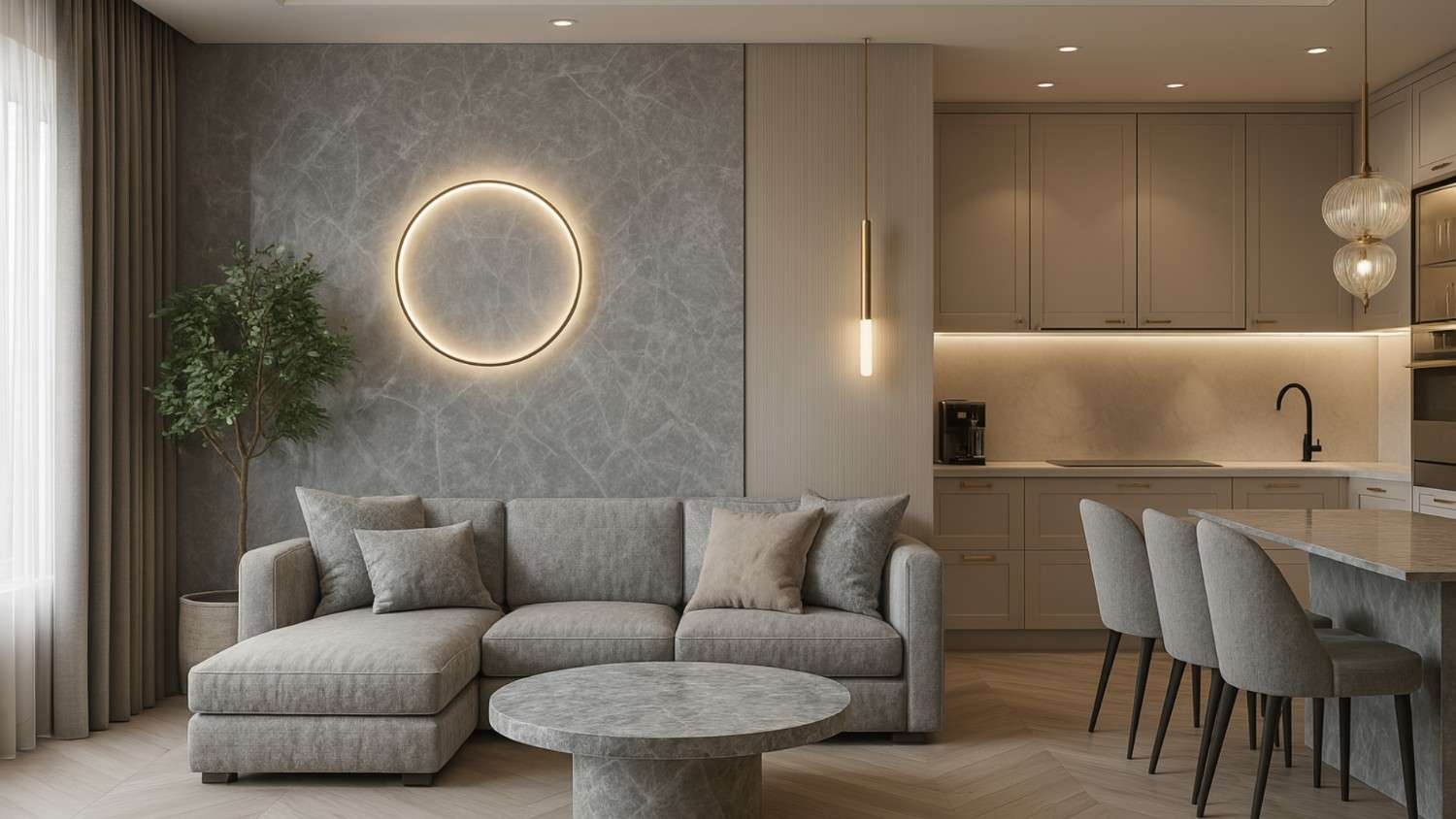 Grey marble