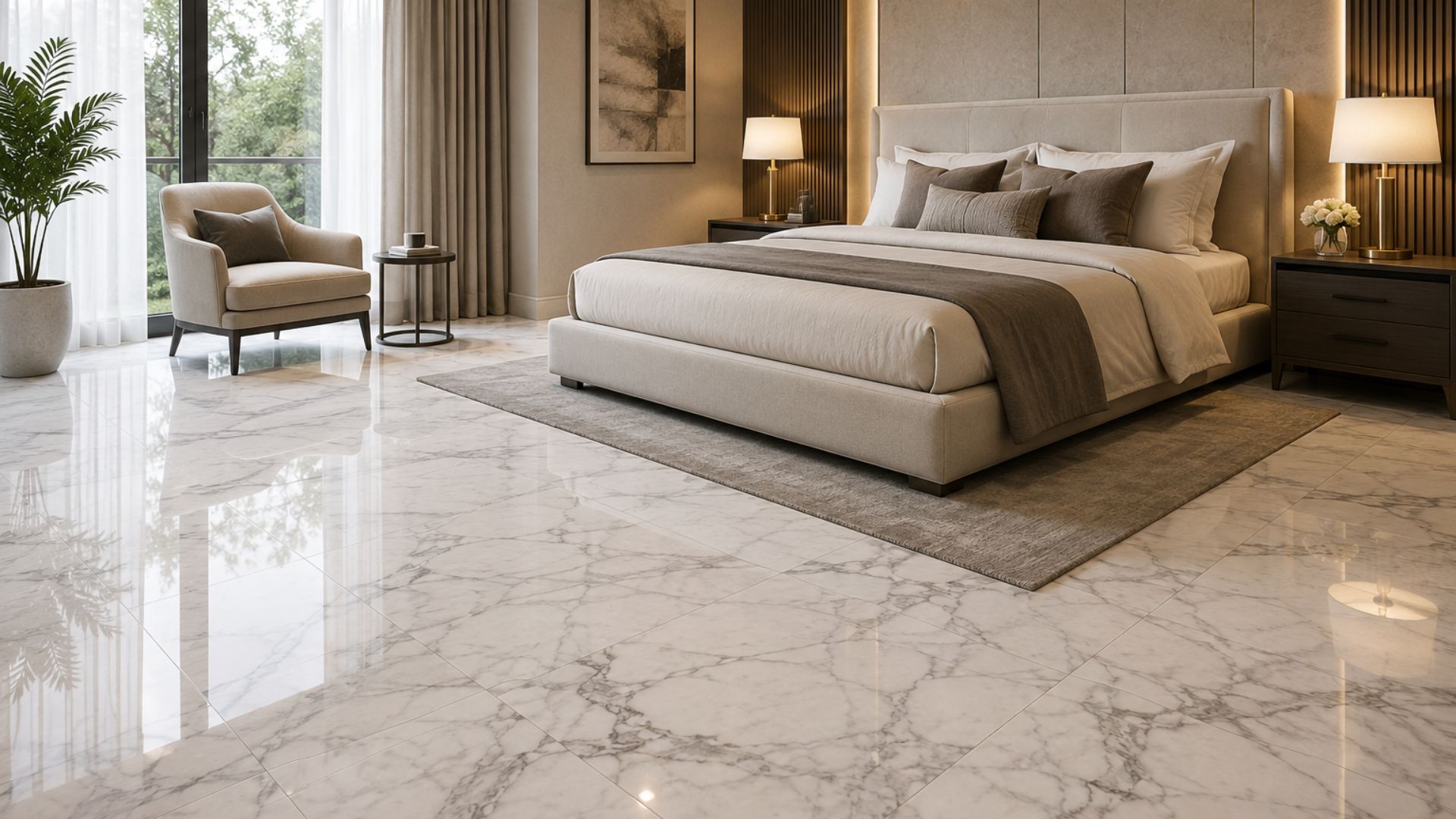 Marble Flooring Designs for Bedrooms