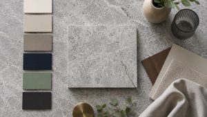 what colour goes with grey marble