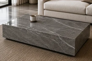 Marble-Top Coffee Table